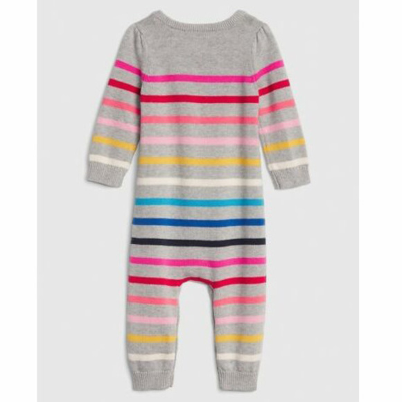 Baby Gap NWT Crazy Stripe Sweater Romper 18-24 Months - Picture 2 of 3